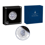 2 oz Australien 2024 Proof DOUBLE DRAGON MOTHER of PEARL - Doppeldrache mit ECHTEM PERLMUTT - Silber 2 AU$