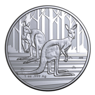 NEU * 1 oz KÄNGURU 2024 Investmentsilber Australien BU - Känguru -Kangaroo - Erste Investmentmünze der Royal Australien Mint R.A.M. - Anlagesilber