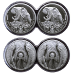 NEU* 2 x 1 oz Südafrika 2024 Proof - ELEFANT - Big...