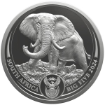 Neu * 2 x 1 Unze Silber Big Five Serie III ELEFANT und Krügerrand mit Privy Elefant Südafrika 2024 Proof