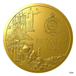 1 oz GOLD Niue 2024 Proof - 7 Weltwunder der Antike - Christusstatue in Rio de Janeiro - Christus der Erlöser - 50 $