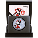 1 oz Niue 2025 Proof - SCHLANGE - MICKEY MOUSE JAHR der SCHLANGE - LUNAR SCHLANGE Snake - ´Glückliches Neues Jahr wünscht Eure Mickey Mouse - silber 1$