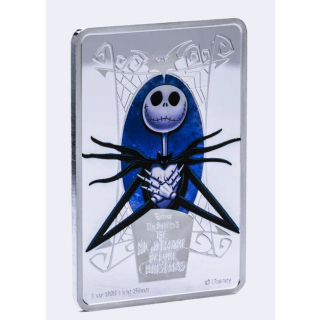 1 oz Niue 2024 Proof – Jack Skellington Das Skelett im Nadelstreifenanzug - The Nightmare Before Christmas - silber 2 NZ$