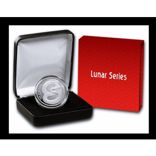 NEU* 1 oz Silber Round SCHLANGE 2025 Proof - Jahr der SCHLANGE - Lunarserie Round in Proof - Auflage 888