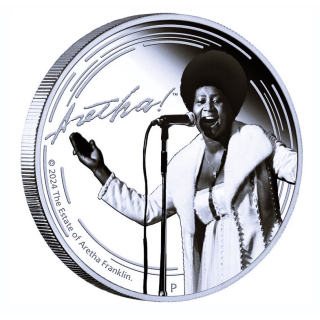 1 oz Tuvalu 2024 Proof - ARETHA FRANKLIN - 1 AU$ - Perth Mint Edition