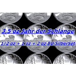 3.5 oz SILBERSET  Australien 2025 BU - SCHLANGE - JAHR...