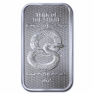 NEU* 1 oz Silber Motivbarren 2025 SCHLANGE - Jahr der Schlange - LUNAR Schlange