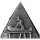 6 oz Djibouti 2024 - PYRAMIDEN von GIZEH - 3-Dimensional - Antique Finish - 1 + 2 +3 oz Silber