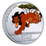 1 oz Niue 2024 Proof - SCAR - KÖNIG der LÖWEN - LION KING - 3. Ausgabe - DISNEY - silber 2NZ$