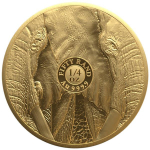 1/4 Unze Gold Südafrika 2024 Proof - ELEFANT - Big Five Serie III (1.)  - 50 Rand -Startmotiv