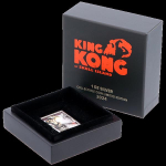 1 oz Silber Samoa 2024 Proof - KING KONG on EMPIRE STATE BUILDING - Skull Island - 5$  - Auflage 499