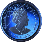 1 oz Australien 2020 Color - Most Dangerous Redback Spider Rotrückenspinne - Blue Limited Edition - silber 1 AU$