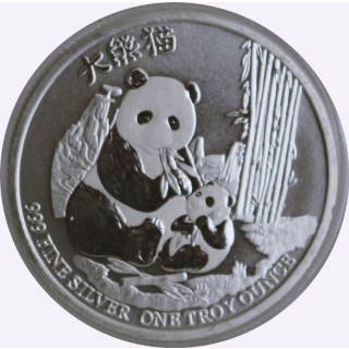 1 oz Niue 2017 - PANDA CUBS - Panda & Pandajungtier - 2 NZ$