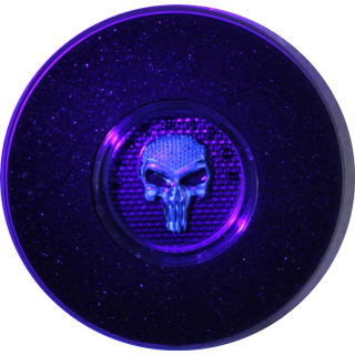 1 oz Silber - LIBERATOR - SKULL - DARK BLUE PROOF UV-Effekt 2021 - Limitierte Editon Dark Side One Soul nur 100 Stück- EINZELSTÜCK !