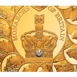 1 oz Gold Tokelau 2024 Proof -BRITISCHE MONARCHEN - Sonderedition - Das Britische Königshaus - 100$ - ECHTER DIAMANT REAL DIAMOND