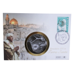 25 g Silber Silber Cook Islands 2010 Gilded Proof - PAPST BENEDIGT XVI.- 5. Jahrestag Papstwahlen - 5$  - 12 Swarovski Kristalle