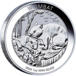 NEU* 1 oz Australien Wombat 2024 BU - Silber 1 AU$