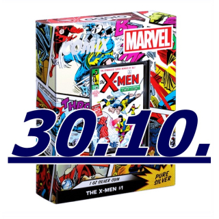 1 oz Niue 2024 Proof - MARVEL X-MEN COMIX #1 - Silber - Rectangle Comicheft-Format - 2 NZ$