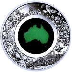 AURINUM*TOP*ANGEBOT** 1 oz Australien 2024 Proof - CHRYSOPRASE QUARZSTEIN - Serie Great Southern Land - Silber 1 AU$