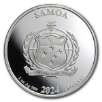 NEU* 1 oz Samoa 2024 Proof - JOKER - Silber 5 $ - Serie DC Comics Samoa Ausgabe 6