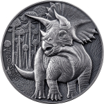 2 oz Kamerun Antique 2025 - TRICERATOPS - Lost World...