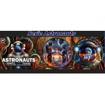 ab Lager** 1 oz Maple Leaf 2024 - ASTRONAUT PLANETENBESIEDELUNG - Black Ruthenium Color - * 2. Ausgabe