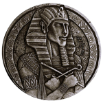 NEU* 2 oz Tschad 2023 Antique - ERS AMENHOTEP IV PHARAO - Ägyptische Reliquien Serie - silber antique finish - 1,000 Frs - Auflage nur 2,500