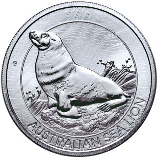 AURINUM-TOP-ANGEBOT** 1,5 oz Australien 2023 BU - SEELÖWE SEE LION - Perth Mint - Anlagesilber