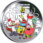 1 oz Tuvalu 2024 Proof - SPONGEBOB SCHWAMMKOPF BIKINI BOTTOM - 1 AU$ - Perth Mint Edition 2. Münze