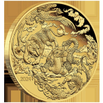 1 oz Gold Australien 2024 - Vier WÄCHTER - FOUR GUARDIANS DRACHE - PROOF  Serie Mythen & Legenden Ausgabe 8 - Myth & Legends - 100AU$