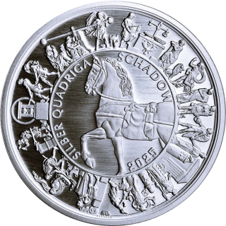 NEU* 1 oz Silber QUADRIGA 2025 - Johann Gottfried Schadow - Silber BU Coin Card - Einigkeit-Recht-Freiheit-Deutschland