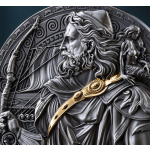 2 oz Kamerun 2024 antique - ODYSSEUS - Serie Griechische Mythologie - Silber Antique Finish - 2,000 Francs