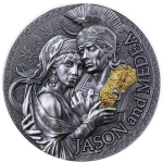 2  oz Kamerun 2024 antique - JASON & MEDEA - Serie Griechische Mythologie - Silber Antique Finish - 2000 Francs