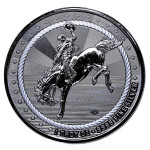 NEU** 1 oz USA Silber Round - TEXAS COWBOY Privy BUFFALO RIDER -  Edition zur Erinnerung an den Geist des Amerikanischen Westens