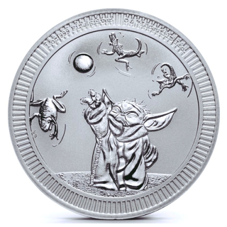 AURINUM*SUMMER*SALE**  1 oz Niue 2024 BU - GROGU - Baby Yoda - Star Wars - 2 NZ$