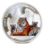 NEU* 1 oz Kambodscha 2025 Color - TIGER - Serie LOST...