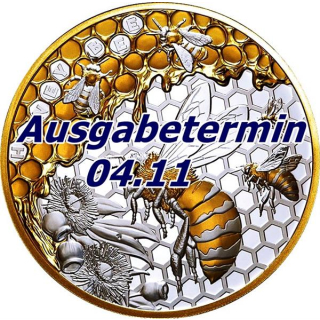 5 oz Niue 2025 Proof Gilded - HONIGBIENE - HONEY BEE - 202 Jahre Australische Honigbiene - 10 NZ$