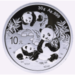 30 g Silber China 2025 BU - Panda - Silberpanda - 10 Yuan...