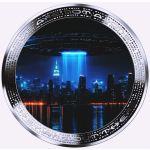 1 oz Kamerun 2025 Proof - ALIEN UFOS über NEW YORK...