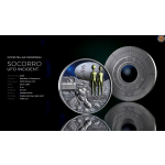 2 oz Kamerun 2025 Antique - SOCORRO UFO INCIDENT Interstellar Phenomena - Silber Antique Finish - 2000 Francs - Innovativserie !