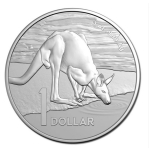 1 oz Australien 2024 BU Coin Card - KÄNGURU - KANGAROO - Desert Life serie - Silber 1AUD - RAM Royal Mint Australien