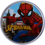 1 oz Tuvalu 2017 -  SPIDER MAN - NEW YORK EDITION Glow-in-the-Dark - Silber Color 1 AU$