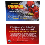 1 oz Tuvalu 2017 -  SPIDER MAN - NEW YORK EDITION Glow-in-the-Dark - Silber Color 1 AU$