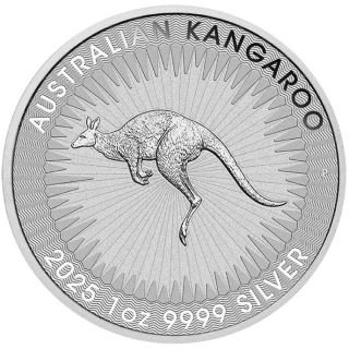 1 oz Australien 2025 Känguru Kangaroo - Silber BU 1 $ - Perth Mint - Anlagesilber
