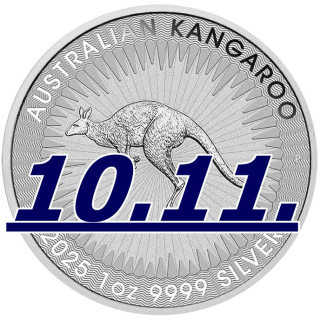 NEU * 1 oz Australien 2024 Känguru Kangaroo - Silber BU 1 $ - Perth Mint - Anlagesilber