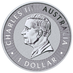 NEU * 1 oz Australien 2024 Känguru Kangaroo - Silber BU 1 $ - Perth Mint - Anlagesilber