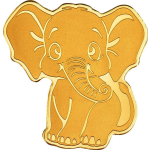 0.5 g Gold Palau 2025 - ELEFANT - Golden Highlights -...