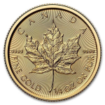 1/4 Unze Gold MAPLE LEAF 2025 -Kanada - BU 10 CA$ -...