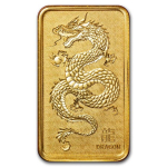 NEU* 1 Oz Goldbarren - Drache - Jahr des Drachen - Year of the Dragon (geprägt) 999,99 im Blister - Perth Mint