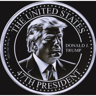 NEU** 1 oz USA Silber Round - DONALD J. TRUMP 47. Präsident der USA - Historischer Sieg 2024 - Fight Fight Fight